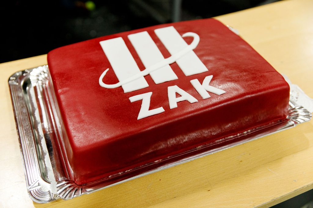 Kuchen mit Aufschrift ZAK